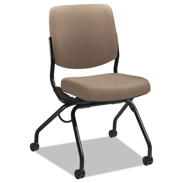 HON® Perpetual Series Folding Nesting Chair, Supports Up To 300 Lb, Morel Seat-back, Black Base freeshipping - TVN Wholesale